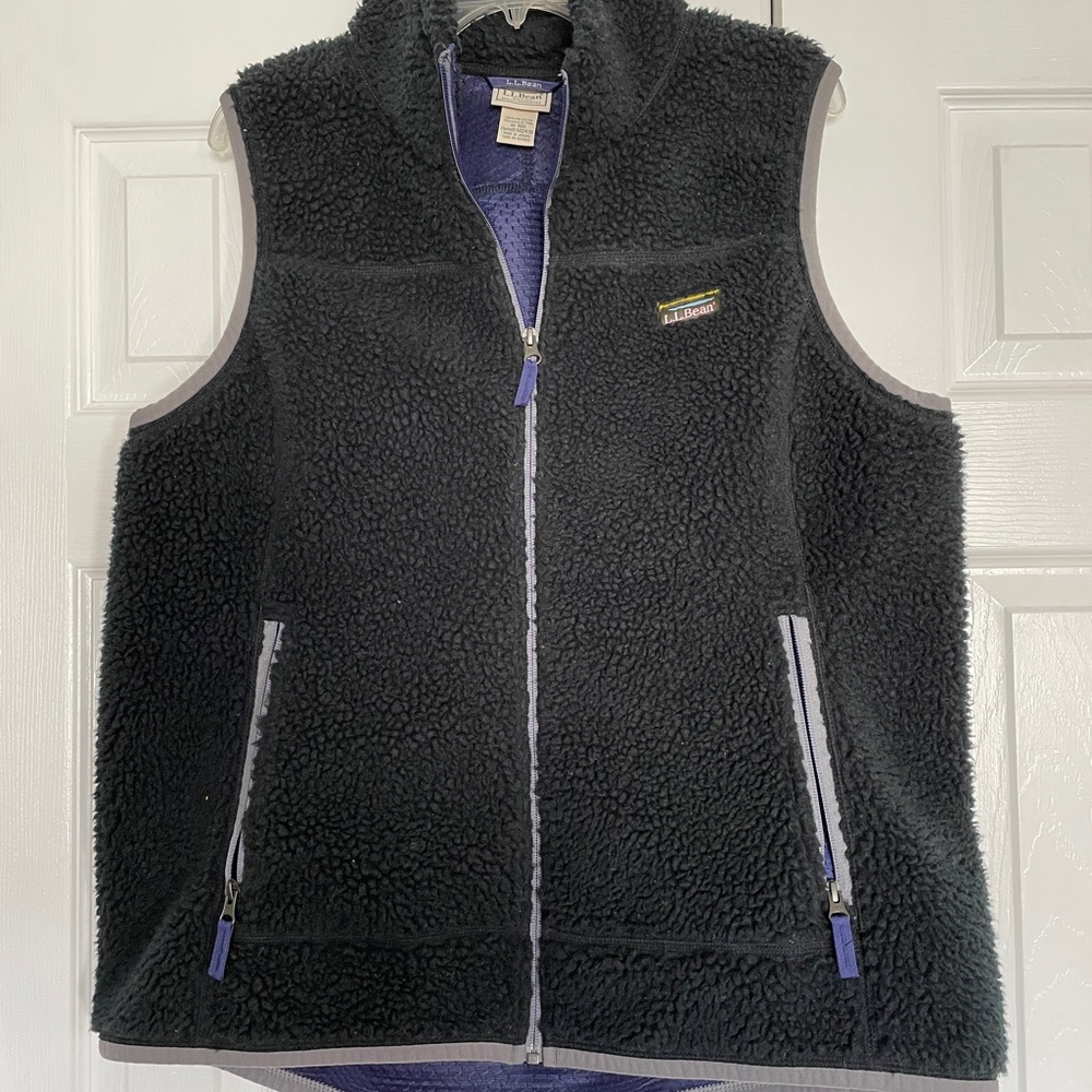 EUC LL BEAN VEST XL DARK NAVY